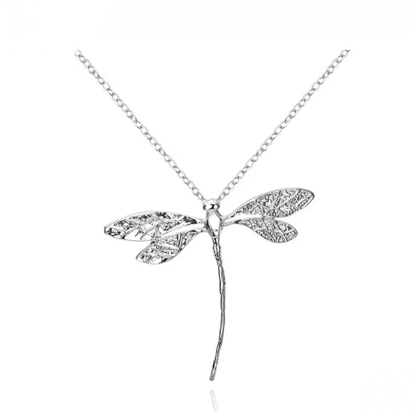 Jewelry - New Silver Plated Creative Dragonfly Necklace